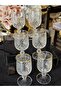Bohemia Crystal 6 Pieces Cut-Glazed Brown Soft Drink Water Glass 135 ml - 2