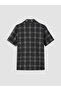 Anthracite Regular Fit Plaid Men's Pajama Set - 8