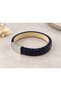 Saldreno Navy Blue Python Snake Skin Men's Bracelet - Modern Design with Silver Clasp - 2