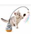 360 °   Movable Cat Toy Set with Flexible Rod and Feather Automatic Cat Play Set - 7