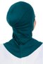 Cross Front Design Women's Sport Ready Turban Stretchy One Piece Headscarf Emerald - 5