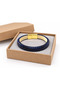 Vercario Navy Blue Python Snake Skin Men's Bracelet - with Gold Color Clasp - 3