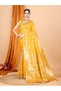 Banarasi Silk Saree with All-Over Zari Floral Leaf Weaving & Tassels | Pre-Stitched Fall & Pico Included | - 2
