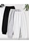 Girl-Boy Child 3-Pack Brooklyn Los Angeles93 California Printed 2 Thread Threaded Sweatpants (Black-Grey-White) - 3