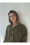 Darcy Polo Collar Pocketed Knitwear Cardigan Women's Khaki - 2
