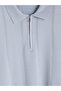 Southblue Blue Polo Collar Men's Knit Sweater - 7