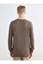 Lcw vision beige bicycle collar checkered men's knit sweater - 4