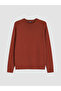 Xside Brown Crew Neck Men's Knitwear Sweater - 5