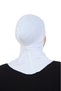 Cross Front Design Women's Sport Ready Turban Flexible One-Piece Headscarf Cream - 5