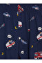 Lcw kids navy blue shirt collar boy's pajama set - 7