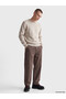 Xside Beige Crew Neck Men's Knitwear Sweater - 2