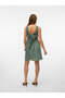 Rochie mini, verde - M - 2