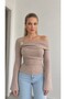 Women's Modal One-Shoulder Blouse with Accessory Detail - 3