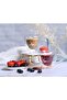 Heart Shaped Double Wall "Love" Printed Glass Mug with Handle for Juice Wine Tea Coffee, Breakfast Cup Cocktail Mug for everyday use, 180 ML,2Pcs Set. - 2