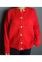 Button Detailed Knitwear Cardigan Crew Neck Oversize - 4