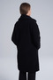 Black Lamb Single Button Coat - 5