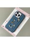 iPhone 15 Pro Max Compatible Black Leather Textured Silicone Protects Camera Shock-Absorbing Pingu Cartoon Penguin Pattern Case - 2