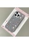 iPhone 16 Pro Compatible Gray Leather Textured Silicone Protects Camera Shock-Absorbing Cartoon Dog Pattern Case - 2