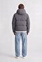 Men's Adjustable Lace-Up Hooded Puffer Jacket - Galaxy - 3