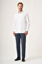 Gray Buttoned Collar Comfort Fit Easy-Iron Cotton Shirt 1004265127 - 3