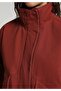 Fashion Fit Zippered Lined Women's Orange Jacket - 4
