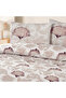 Lumire Single 100% Cotton Ranforce Duvet Cover Set Plum 57 Thread (2 Pieces) 160X220/50X70 Plum - 2
