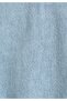 Oversize Fit Buttoned Lined Fur Women's Bleach Indigo Denim Jacket - 6