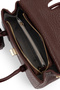 Women's Faux Leather Burgundy Shoulder Bag - 5
