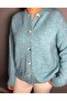 Button Detailed Knitwear Cardigan Crew Neck Oversize - 3