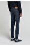 Slim Fit Men's Dark Indigo Denim Jean Trousers - 2