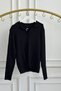 Hair Braided Polo Collar Knitwear - 3