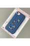 iPhone 7/8/Se 2020 2022 Compatible Blue Leather Textured Silicone Protects Camera Shock-Absorbing Pingu Cartoon Penguin Pattern Case - 2