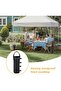 4 Pack Extra Large Canopy Sand Bags,Tent Weights for Canopy Legs,Windproof Sandbags with Hook & Loop - 4