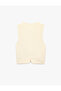 Pocket Detailed Buttoned V-Neck Sleeveless Blazer Vest - 6