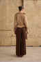 Women's Beige Suede Belted Pocketed Jacket - 5