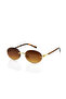 Frameless Brown Unisex Sunglasses