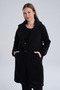 Black Lamb Single Button Coat - 2