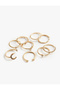 Stone Detailed 9-Piece Ring Set - 3