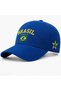 Brazil Star Printed Velcro Cotton Hat