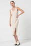 Rochie midi, crem - M - 3