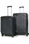 3-Piece Luxury Hard Shell Luggage Set, Lightweight ABS Spinner Travel Suitcases with Combinat - 3