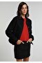 Slim Fit Straight Zipper Women's Black Denim Skirt - 3