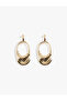Large Dangle Hoop Earrings