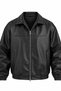 Oversize Vintage Men's Black Leather Jacket - 5