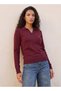 Basic Textured Collared Sweater - 5