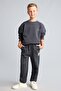 School Elastic Waistband Detailed Sweatpants for Boys H6814A826Au