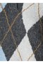 Youth Argyle Texture Collared Sweater - 6