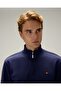 5Wm3580-Nv Men's Sweat Navy Blue - 2