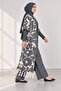 Women's 3-piece set with fisherman neck blouse and vest pants - 2