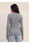 CREW NECK CABLE BUTTON DETAIL SWEATER - 3